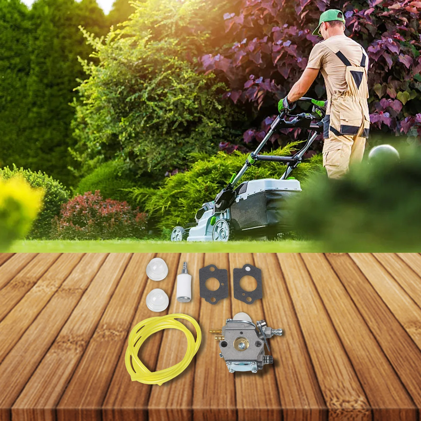 Kit de carburador para wt460 para efco para 8300 para 8350 solução abrangente para cortador de escova e reparo de aparador