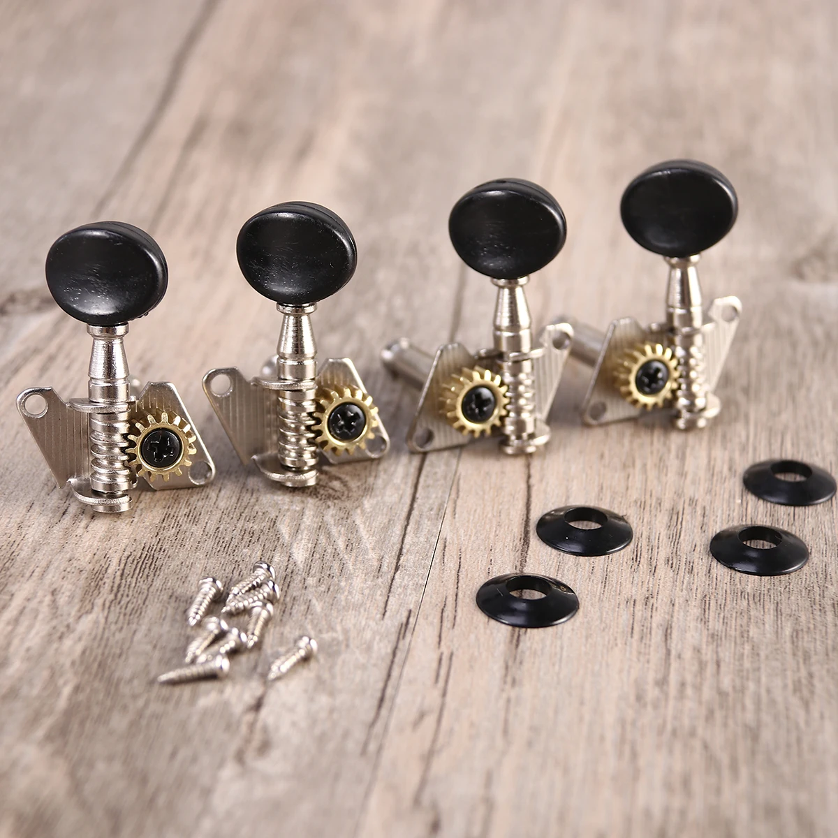 

4 Pcs Tuner Unique Ukulele Tuning Pegs Keys Boys Attractive Design Wood Guitar Machine Heads String