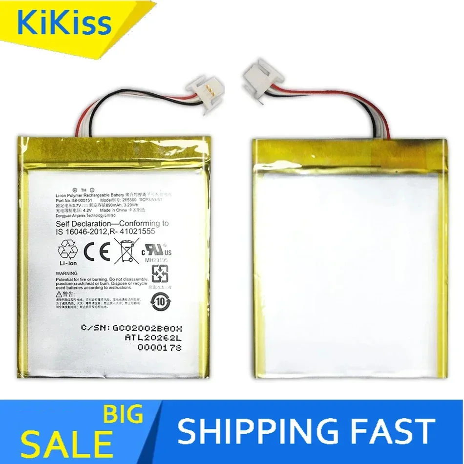 890Mah Replacemeny Battery For Amazon Kindle 7 7Th Gen 6