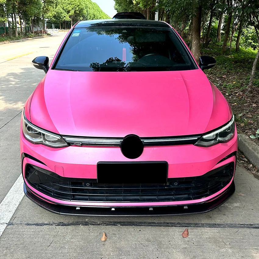 Exterior modification of front bumper and front splitter compatible with Volkswagen Golf 8, Golf MK8 GTI and R-Line