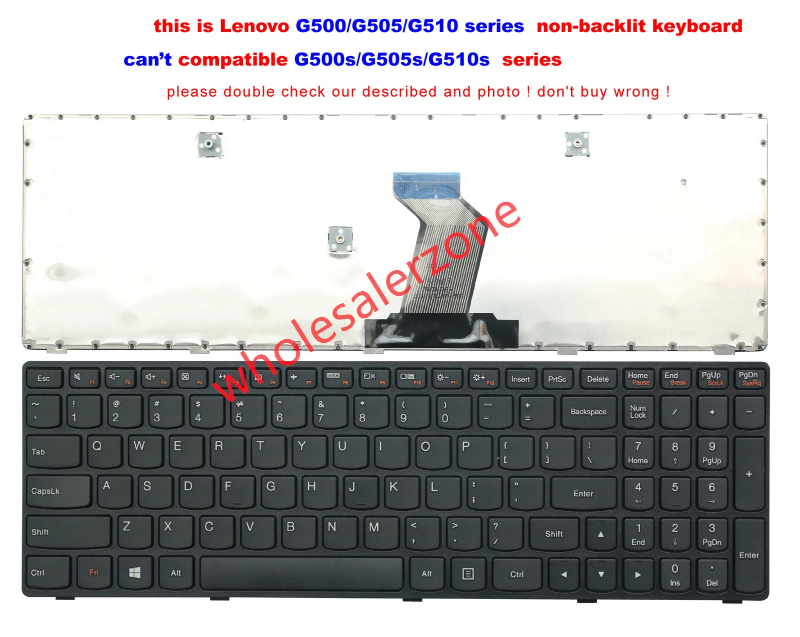

New For Lenovo Ideapad G700 series G700-ITH G710 G710A laptop US layout Keyboard