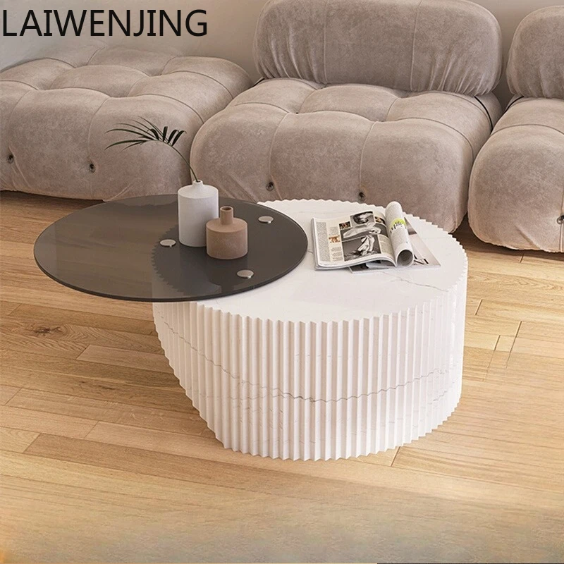 

SGF Italian minimalist tempered glass coffee table high-end light luxury tea table