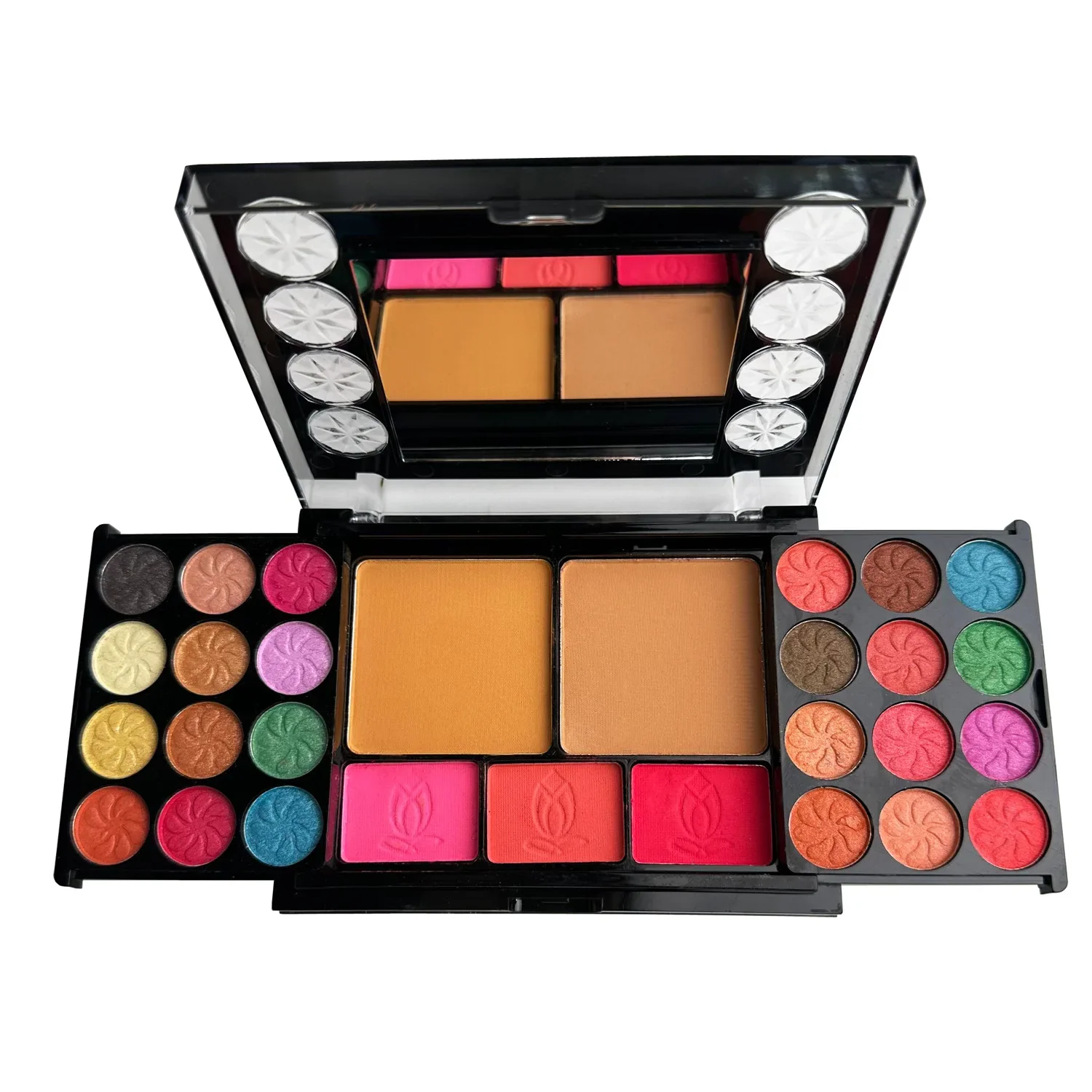 Kit tavolozza trucco 37 colori Mini ombretto da viaggio fard in polvere pressata set di rossetti cosmetici coreani da donna impermeabili