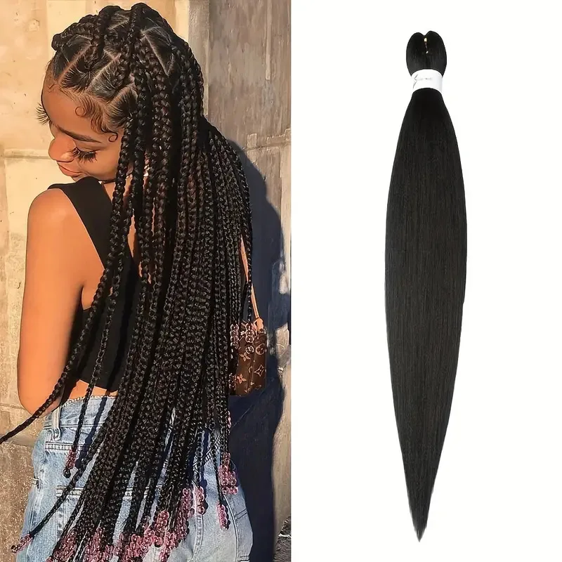 African wig braid with wig 32 inch EZ large braid chemical fiber wig African dreadlocks with gradient braid braiding hair