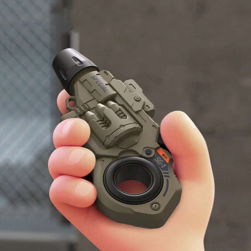 ปืนของเล่นแบบหมุนได้ขนาดเล็กพกพาสำหรับกิจกรรมกลางแจ้ง รุ่น EDC ยิงลูกกระสุนนิ่ม