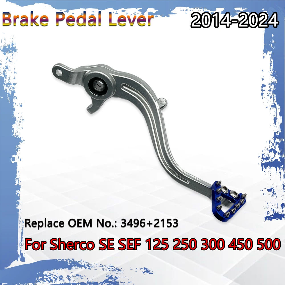 

Motocross Rear Foot Brake Pedal Lever Assembly For Sherco SE SEF 125 250 300 450 500 2014-2024 Dirt Bike Aluminum Accessories