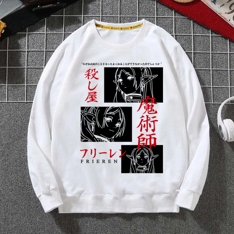 

Frieren Beyond Journey's End Hoodies Sweatshirts Men Woman Fashion Autumn Winter Hip Hop Hoody Male Casual Tops