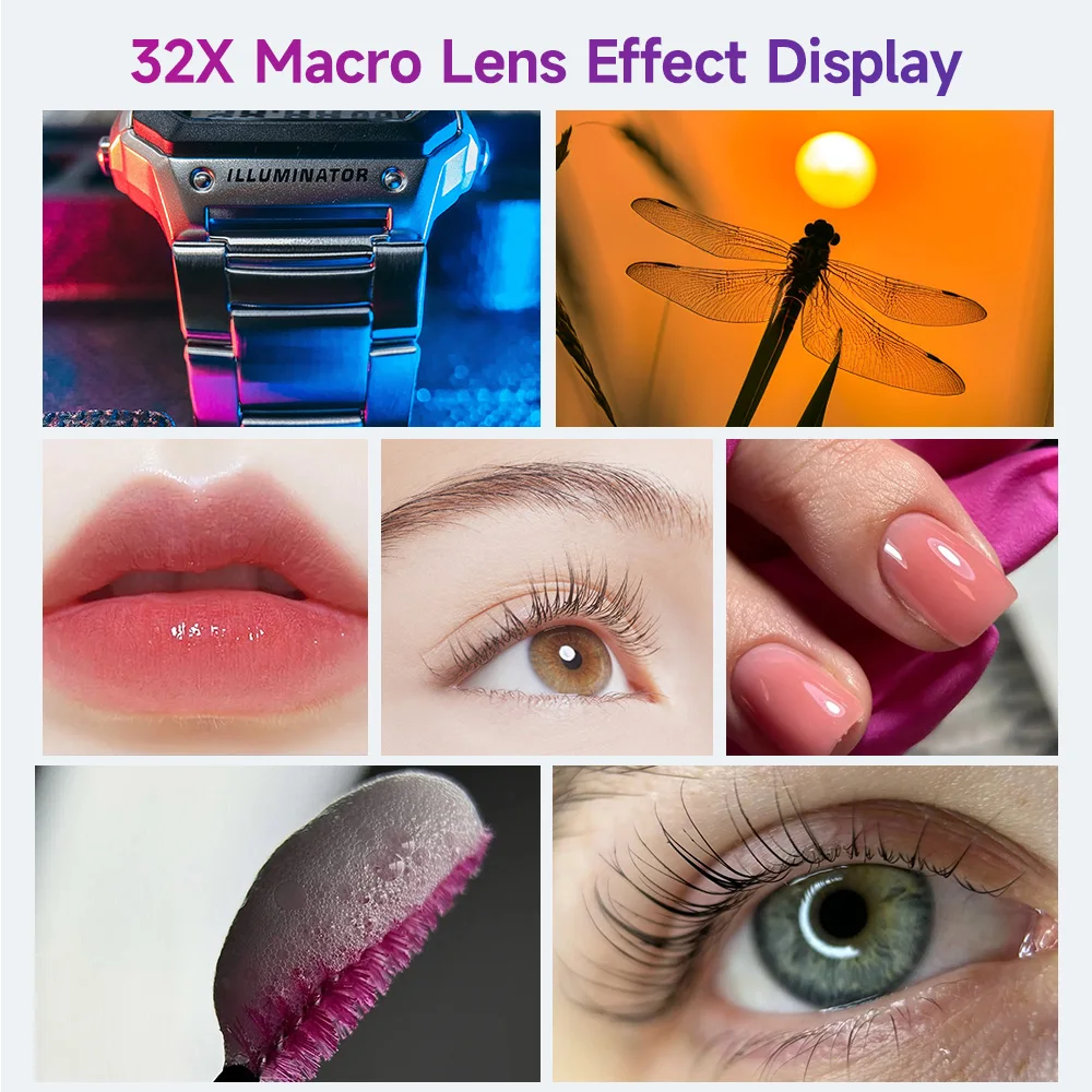 MARTVSEN Phone HD Master Macro Lens Pro for iPhone 15/14/13/12/11/8/7/X/XR Samsung Xiaomi HUAWEI, 17mm Thread Mount/Metal Body