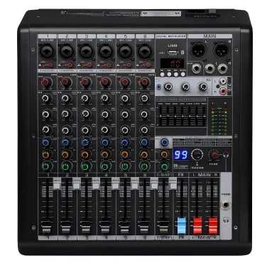 Professional Audio Equipment Sound System 6/8/12/16 Channel Dj Controller Mixer Stage Performance Metal Housing