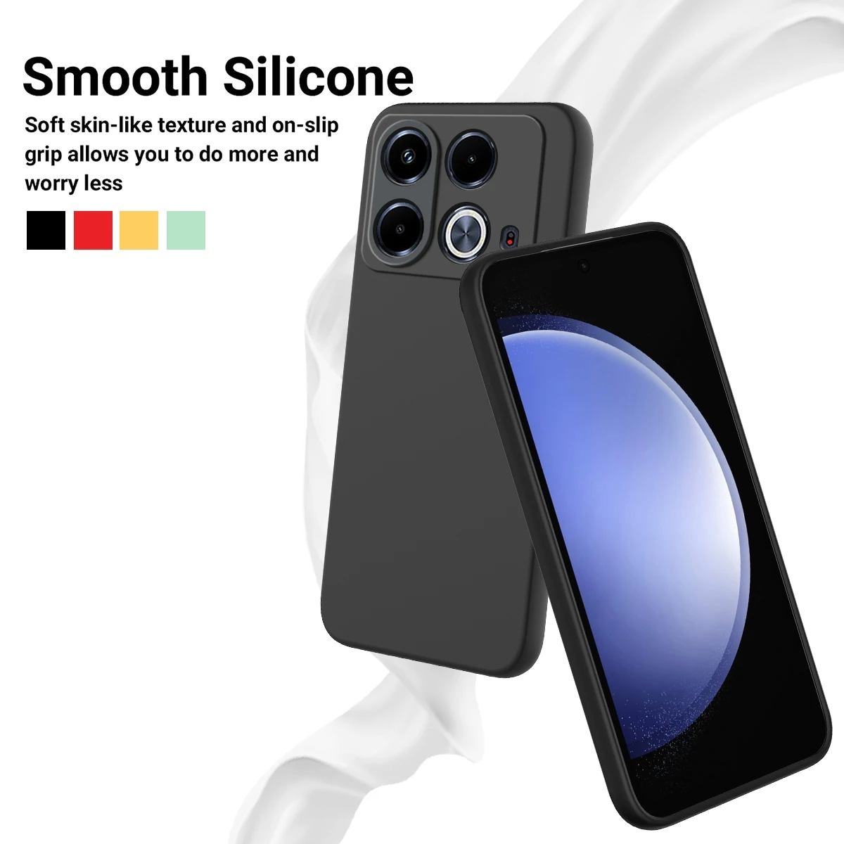 For Infinix Note 40 4G Lovely Soft Silicone Liquid Case Shockproof Cover Infinix Note 40 Pro 5G Phone Funda Infinix Note 40 Pro+