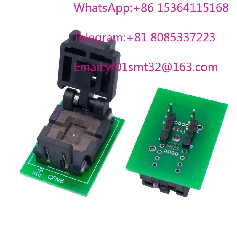 WSON8/DFN8/QFN8 programming seat 8 * 6 6x 5 2 X 2 X 3  3 x4 * 4MM chip IC test seat adapter
