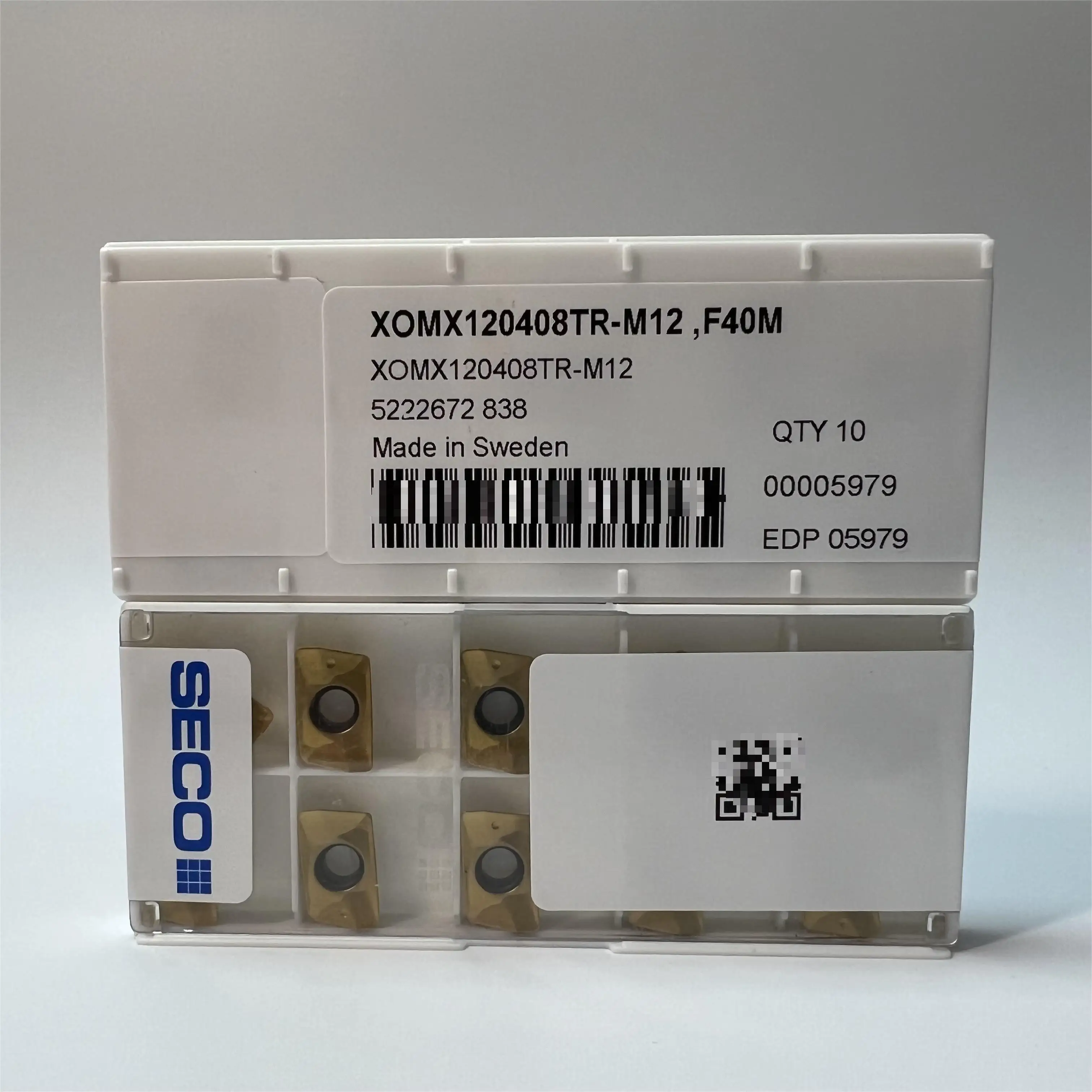 XOMX120408TR-M12,F40M 10Pcs CNC blade