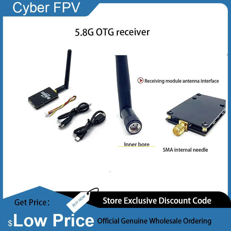 5.8G Mini FPV FUAV Receiver UVC Video Downlink OTG For Android Mobile Phone Smartphone