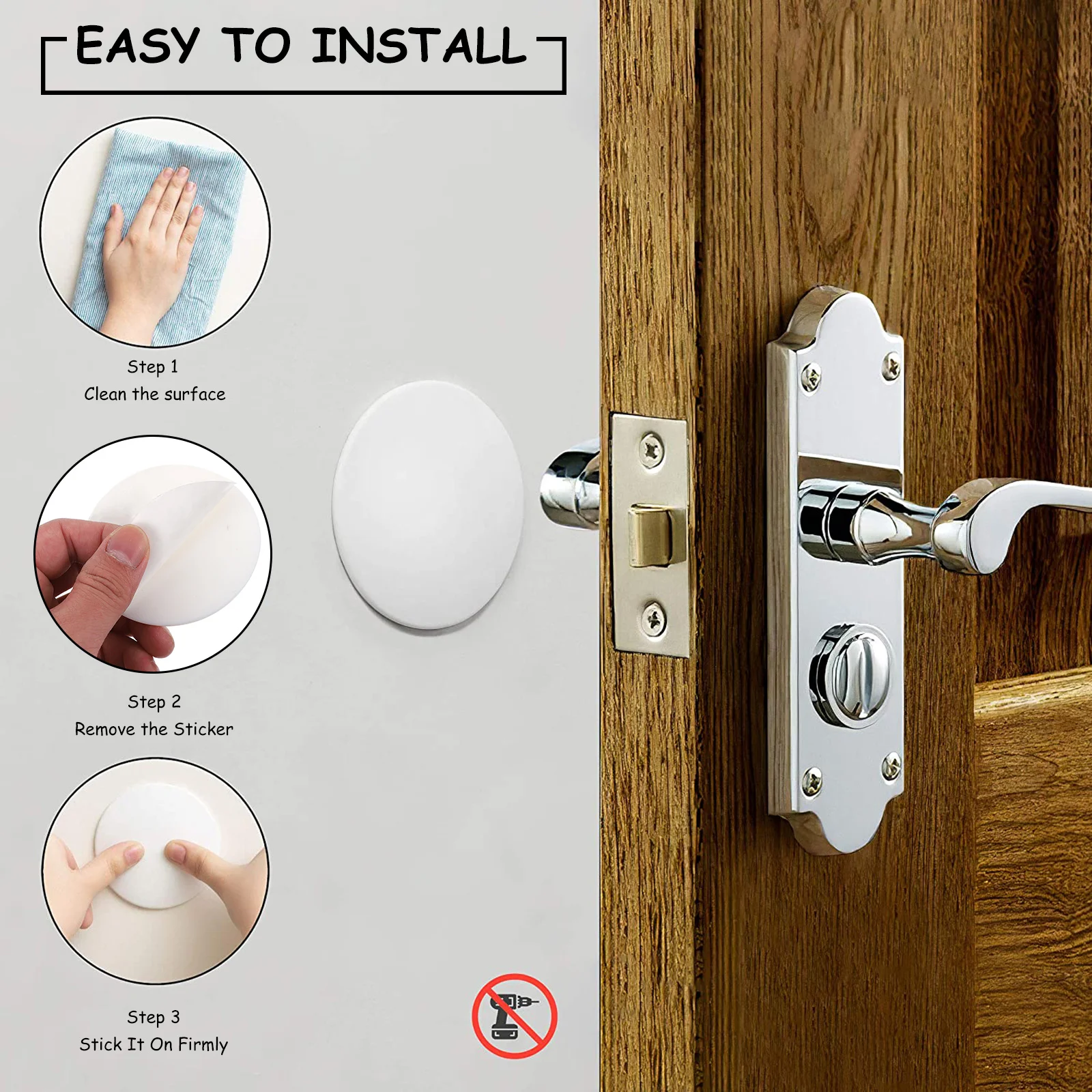 3pcs Silicone Stopper Wall Protector Heavy Duty Cabinet Bumpers Bumpers For Door Furniture Protection Pad Crash Cushions