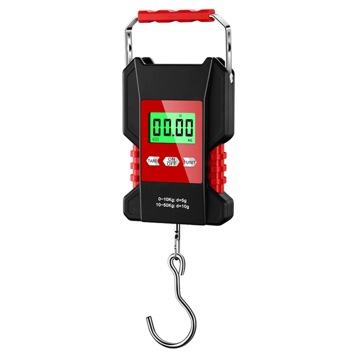 

Hanging Luggage Scale up to 50kg with Backlit LCD Display Non Slip Design and Convenient Measuring Tape for Easy Weighing