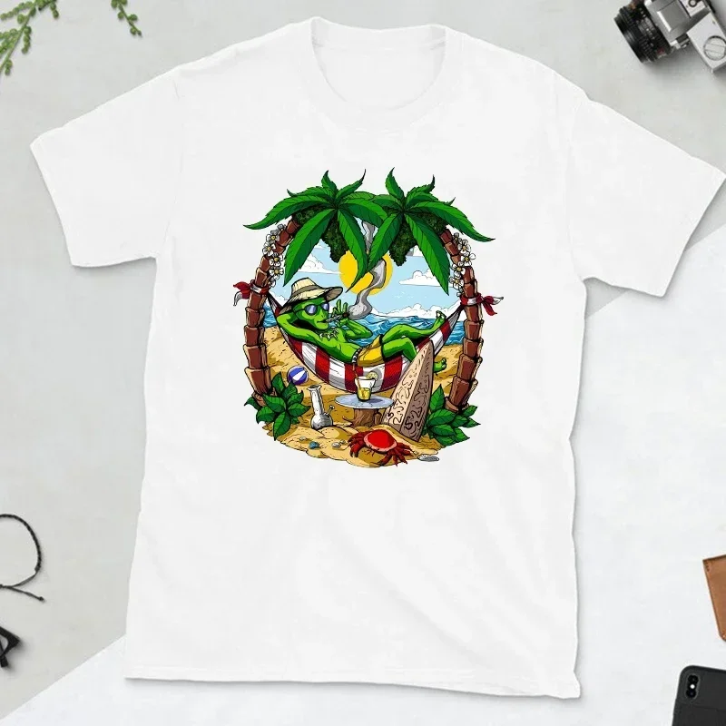 Fashion T-shirt Men Crew Neck Tees Men Natural Funny T Shirt If Nature Is Illegal Joint Legalized Weed  Tshirt for Boys