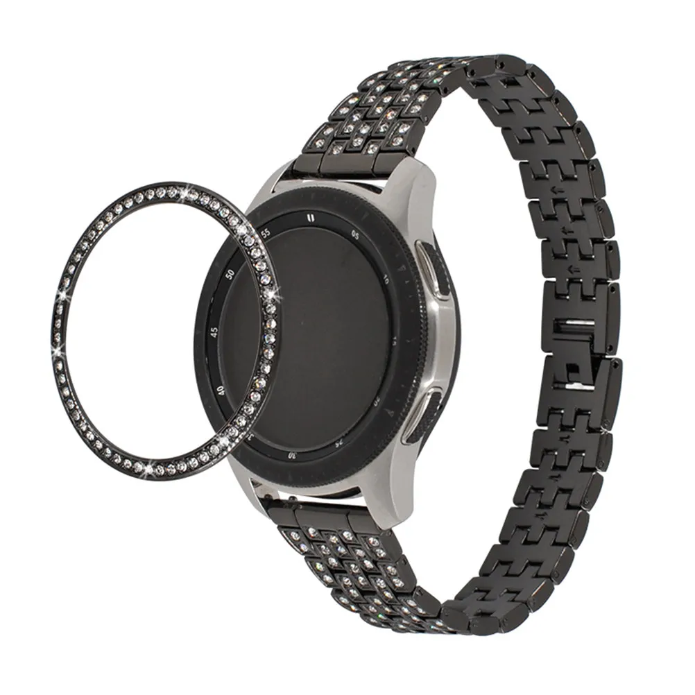 

Alloy Diamond Bezel Ring Compatible with Galaxy Watch 46Mm Anti Scratch Collision Protector Premium Visual Upgrade High End Look