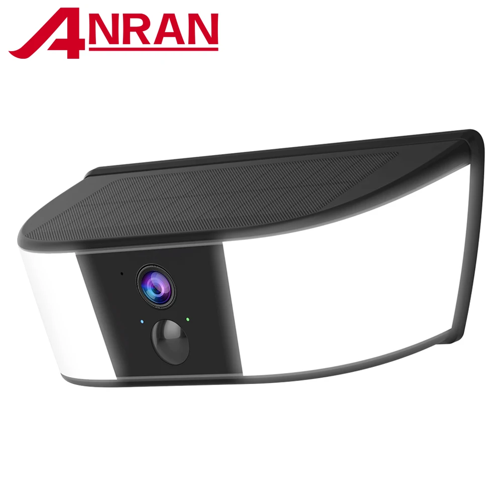 Caméra solaire murale ANRAN 2K, caméra extérieure WIFI 2.4G, caméras de sécurité domestique, caméra à batterie, vision nocturne couleur, alarme locale, IP66