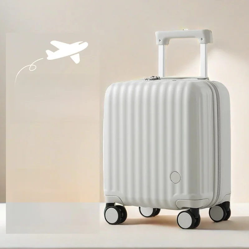 Maleta de viaje de 4 pulgadas Material ABS ligero + PC con contraseña Lo y rotación de cuatro ruedas adecuada para hombres y mujeres