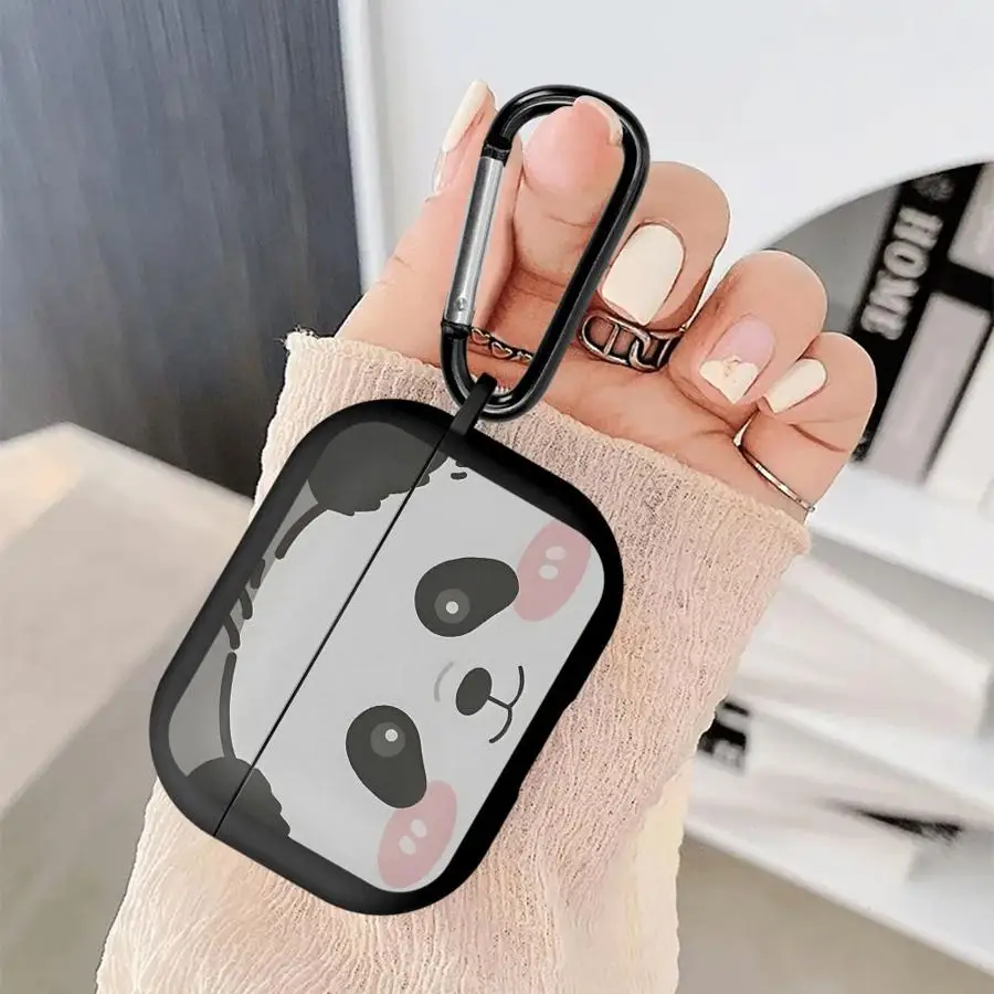 Earphone Cases Cover Case For Airpods Pro 3 Pro2 Pro3 1 4 2 Cute Panda With Bubble Tea