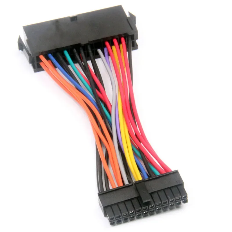 1 X 20-Pin Male To 24-Pin Female Adapter Cable Plastic 20 Pin To 24 Pin Connector Adapter Cable 14cm For ATX PSU To Mini HP