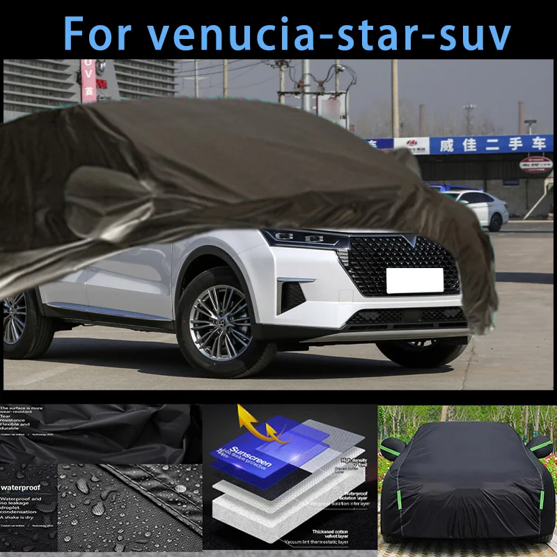 

For venucia-star-suv Outdoor Protection Full Car Covers Snow Cover Sunshade Waterproof Dustproof Exterior Car accessories