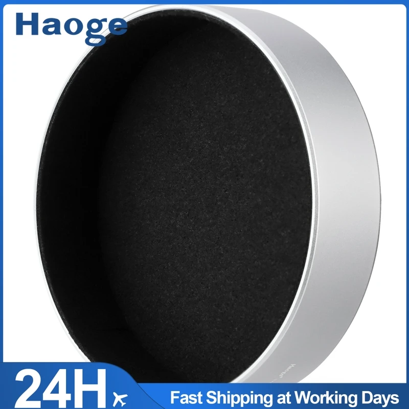 

Металлическая передняя крышка объектива Haoge для аксессуаров для камеры Fujifilm GFX100RF, серебряная крышка-GFX-S