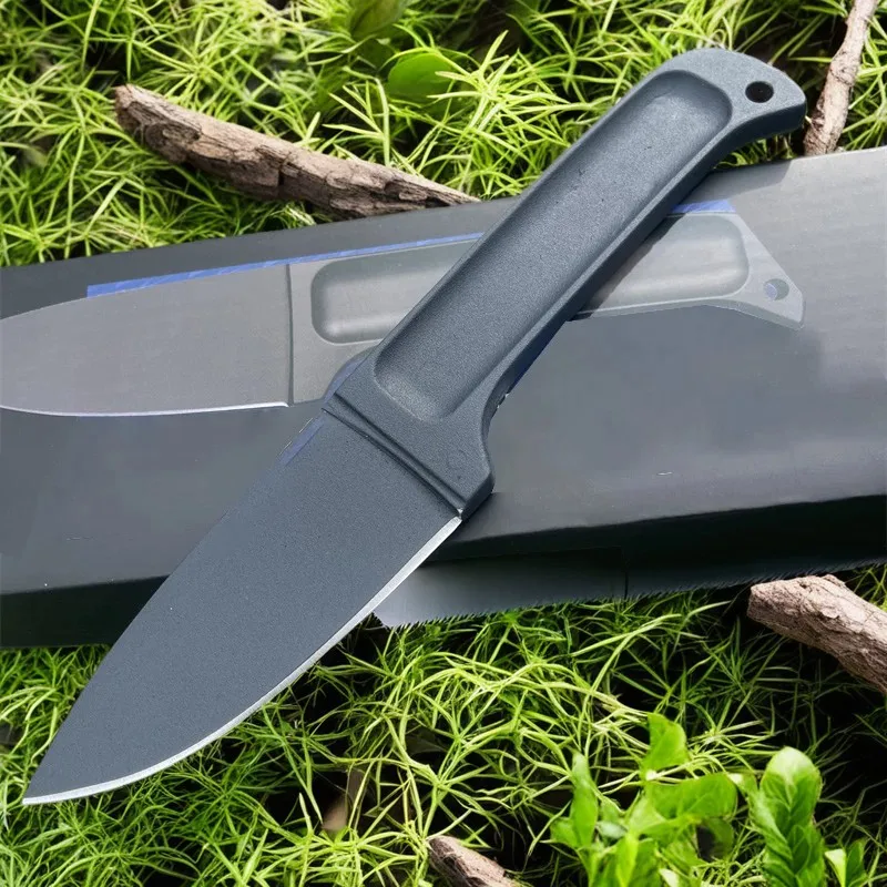 One-piece steel small straight knife camping outdoor fishing hiking portable EDC pocket knife