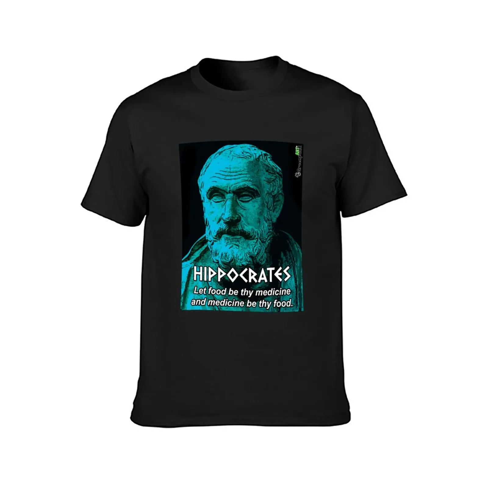 Hippocrates father of medicine quote T-Shirt aesthetic clothes sweat plus size tops mens cotton t shirts