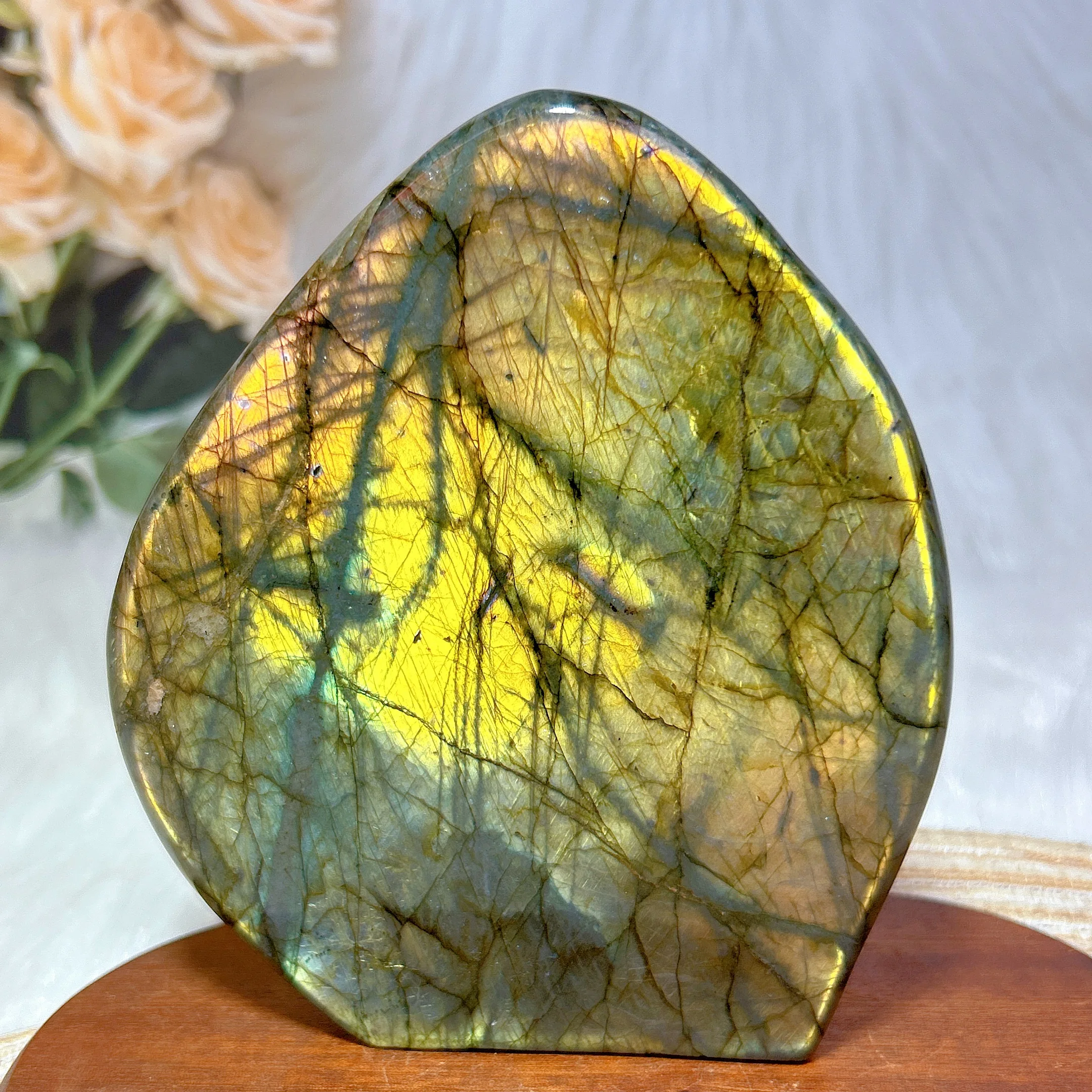 Healing Natural Crystals Golden Light Labradorite Free Form Gemstone Ore Mineral Home Decorations Gemstones Room Decor Gifts