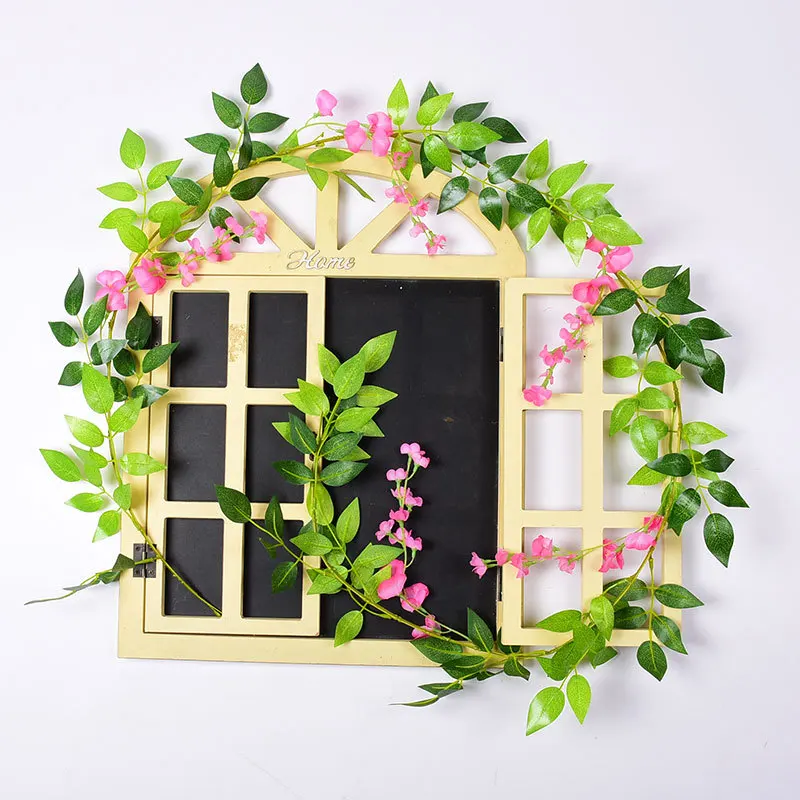 

Simulation Bean Blossom Strip Decorative Fake Flowers Home Twisting Wisteria String Simulation Flower Vine