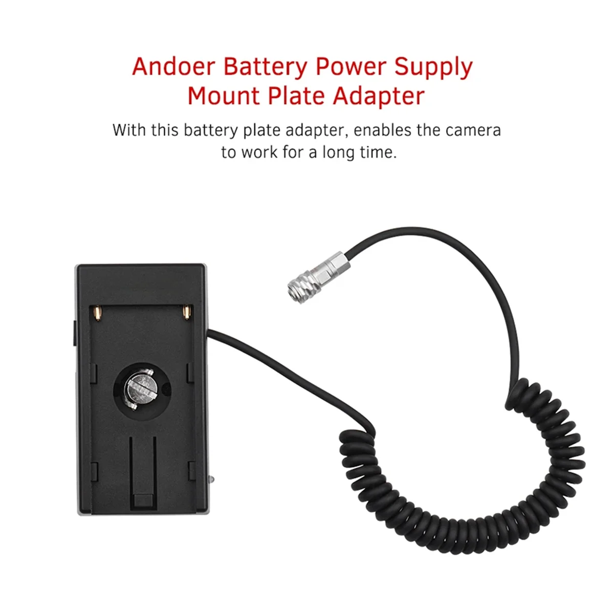 

X62A_Power Supply Mount Plate Adapter for Sony NP-F970 F750 F550 Battery