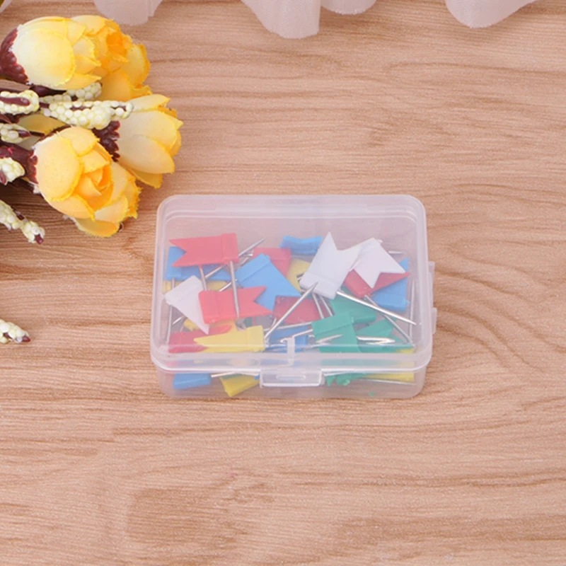 30PCS Marker Map Pins Cork Notice Board Push Pin Assorted Office Home