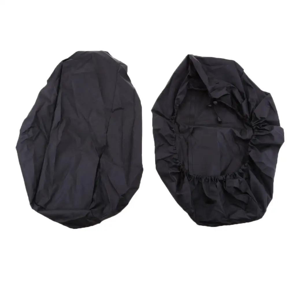 Black Nylon Waterproof Speaker Audio Lid Covers Saddlebag Dustproof Protectors for Baggers with Lids