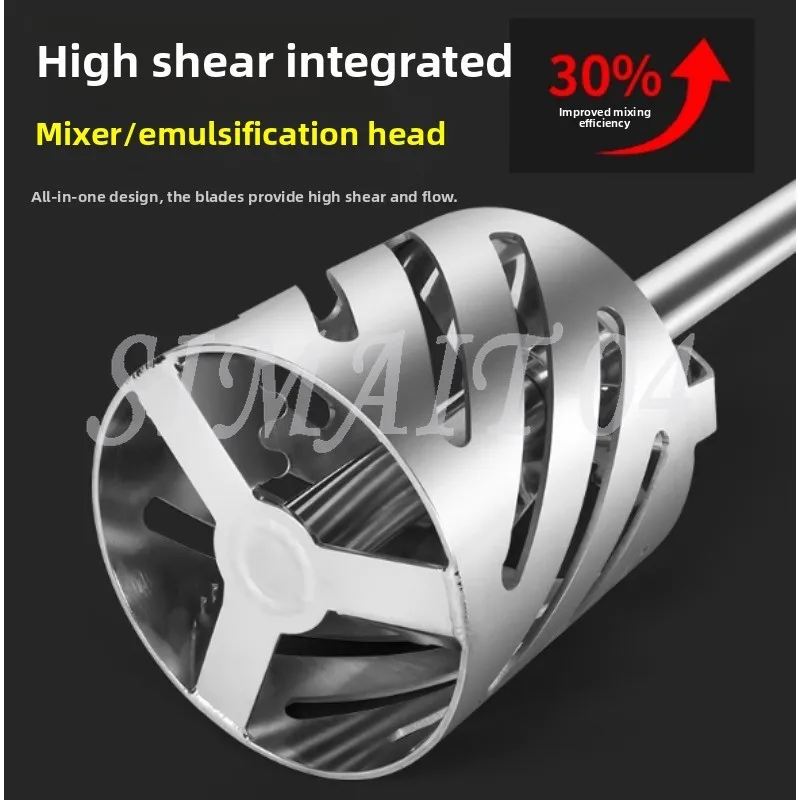 

304/316 Stainless Steel Integrated Turbine Agitator High Shear Dispersion Emulsification Machine Head Powder Liquid Mixing