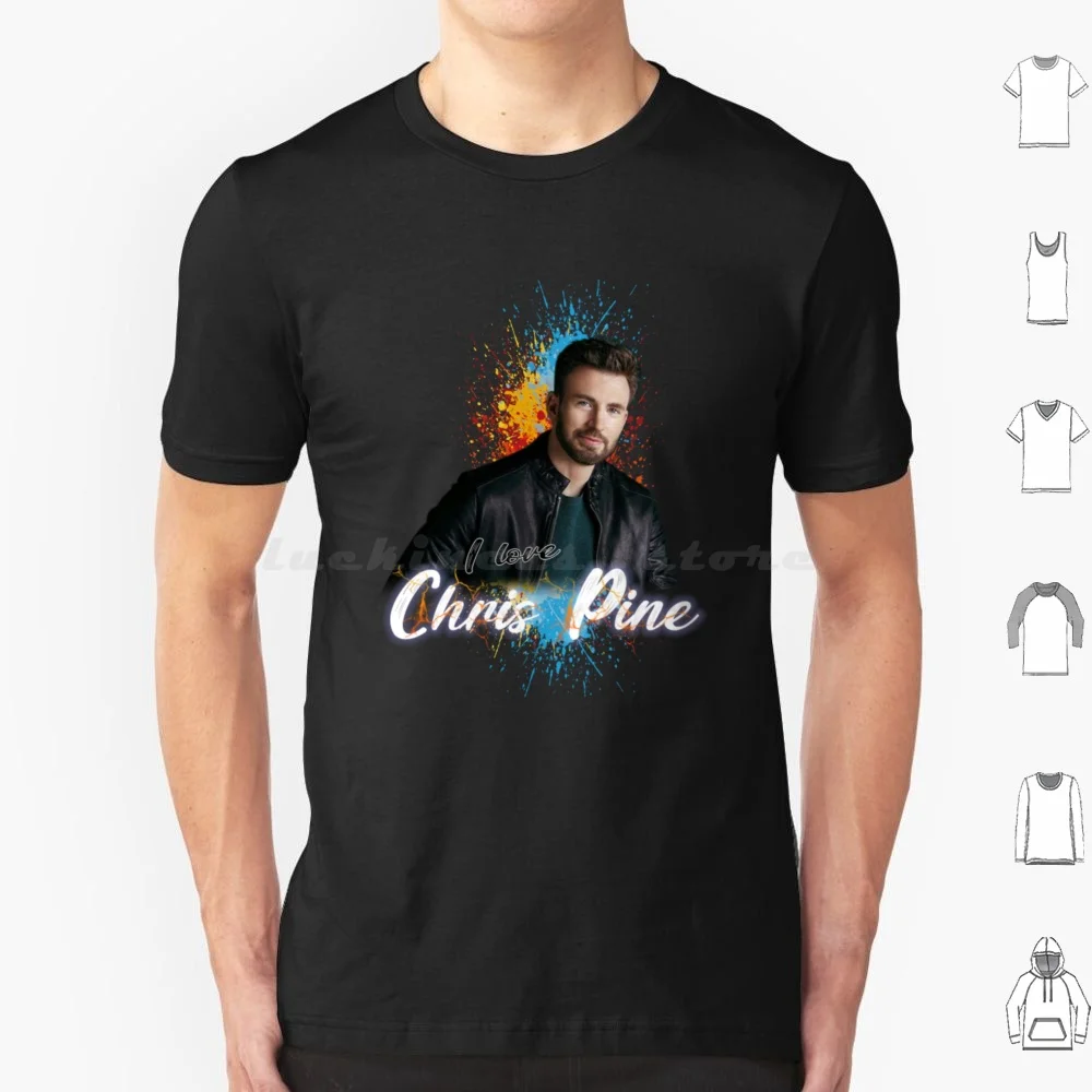 Superfan-I Love Chris Pine-T Shirt Cotton Men Women Diy Print Cursed Meme Grapich Design Is My Passion Word Art Car Helmet