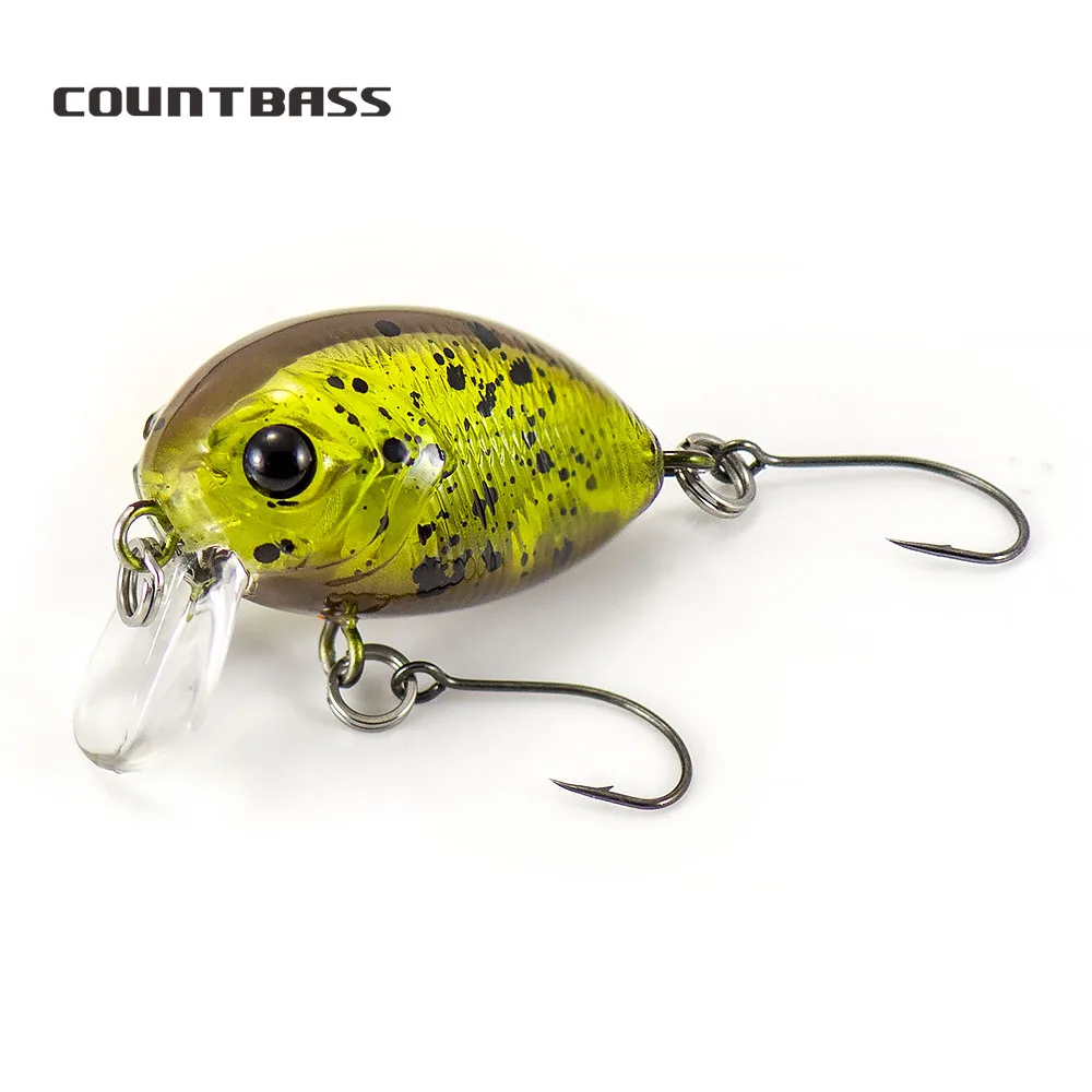 Cebo flotante con manivela COUNTBASS, 32mm, 3,6g (1,26 ''0,13 oz), buceo, 0,2-0,5 M, pesca de plástico, Wobbler, perca, Leurre, señuelo de pescador - imagen 3