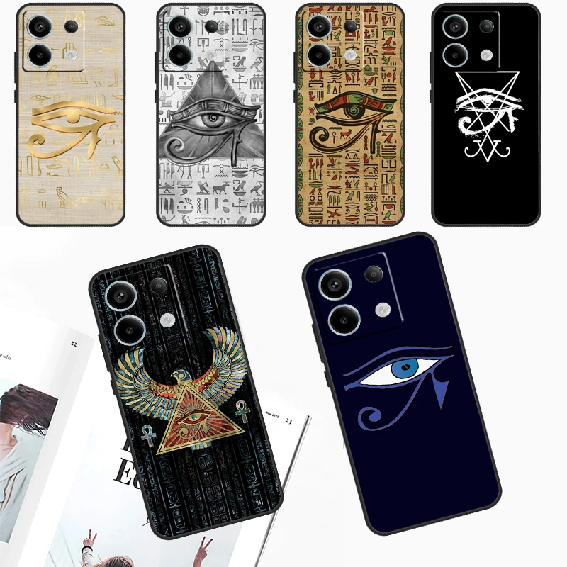 Eye of Horus Egypt Case For Xiaomi Redmi Note 13 Pro Note 12 11 9 10 Pro 10S 11S 12S Redmi 13C 10C 12C Cover