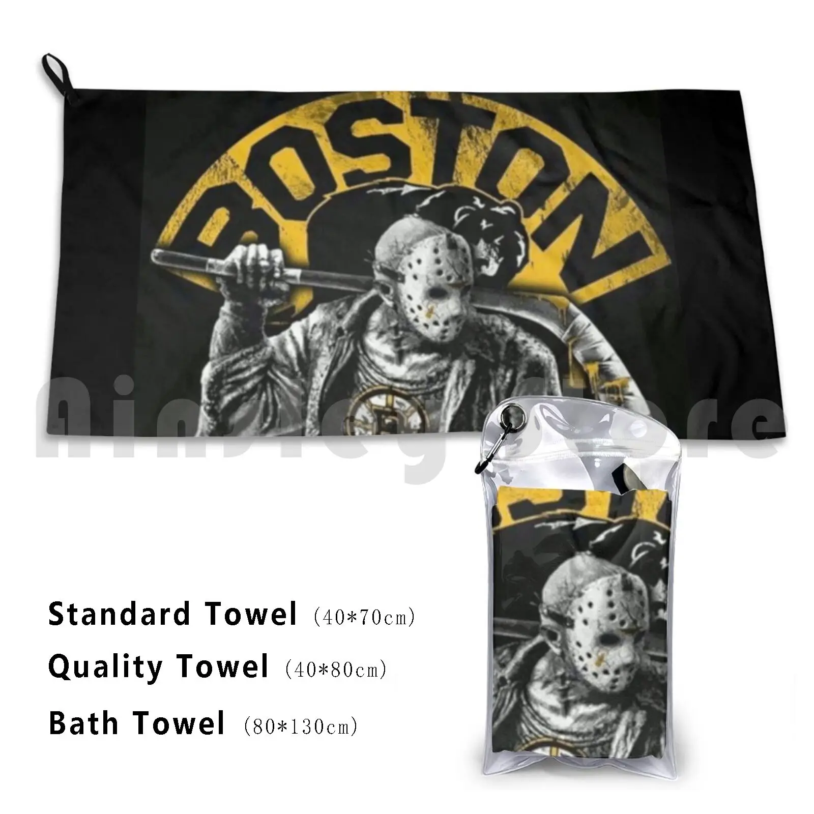 Bruins-Boston Bath Towel Beach Cushion Hockey