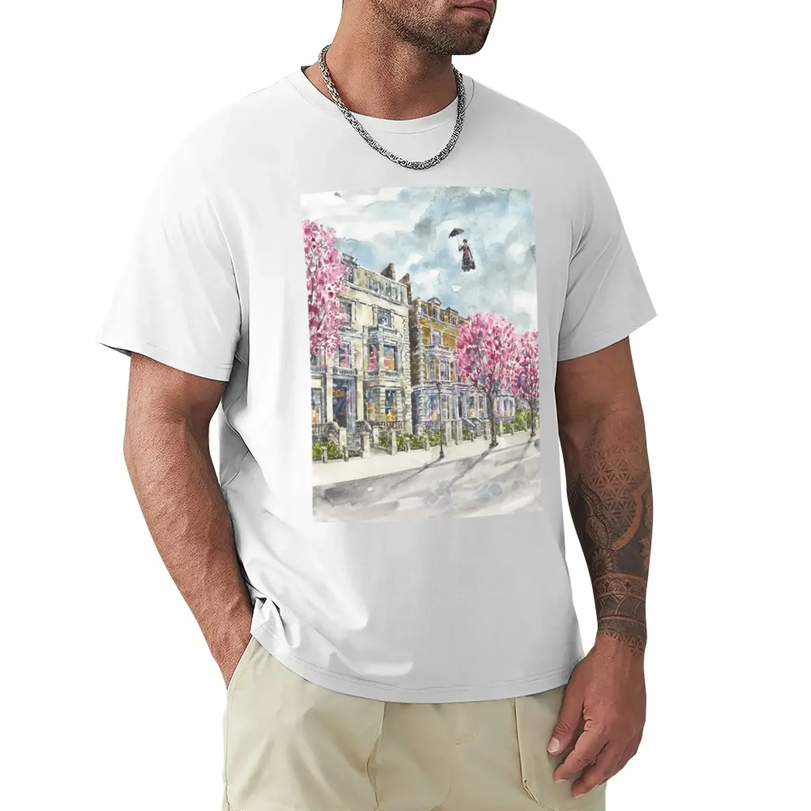 Mary Poppins T-Shirt boys animal print vintage clothes t shirts for men