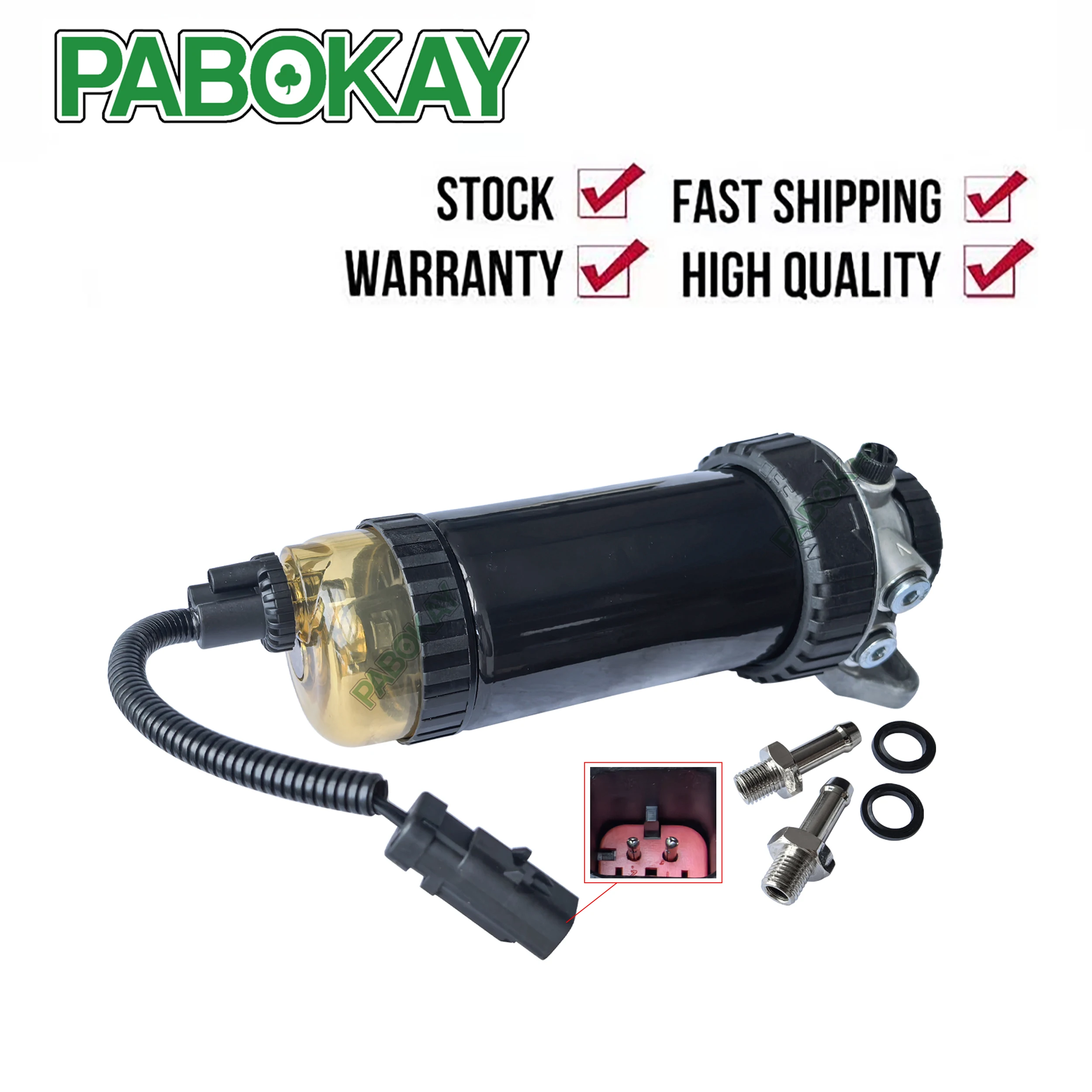 

New x 1 Piece Fuel Filter Assembly RE529641 For John Deere 1070E 1110D 1110E 120D