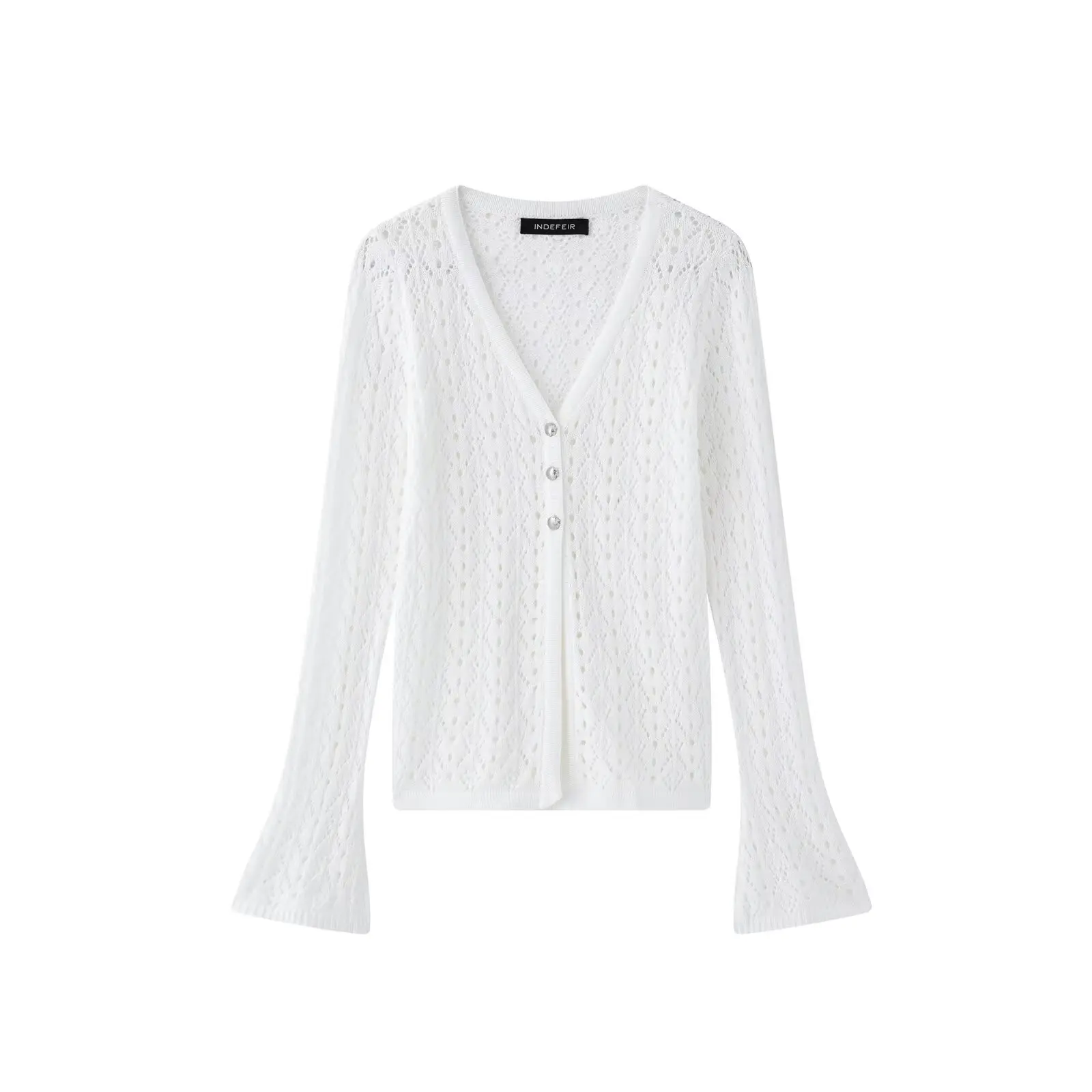 Willshela Damesmode Wit Vest V-hals Lange Mouwen Vrouwelijke Chic Lady Casual Tops Shirt