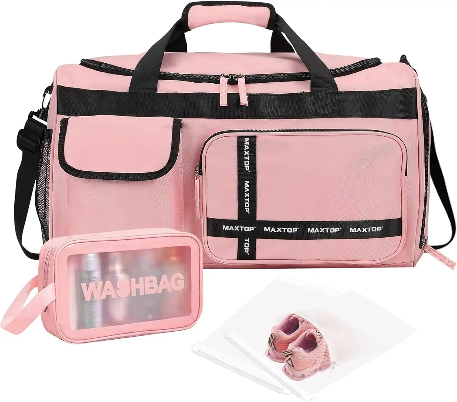 

Большая спортивная сумка для женщин и мужчин — дорожная дорожная сумка с отделением для обуви, разделением для сухой/влажной воды, сумка для выходных