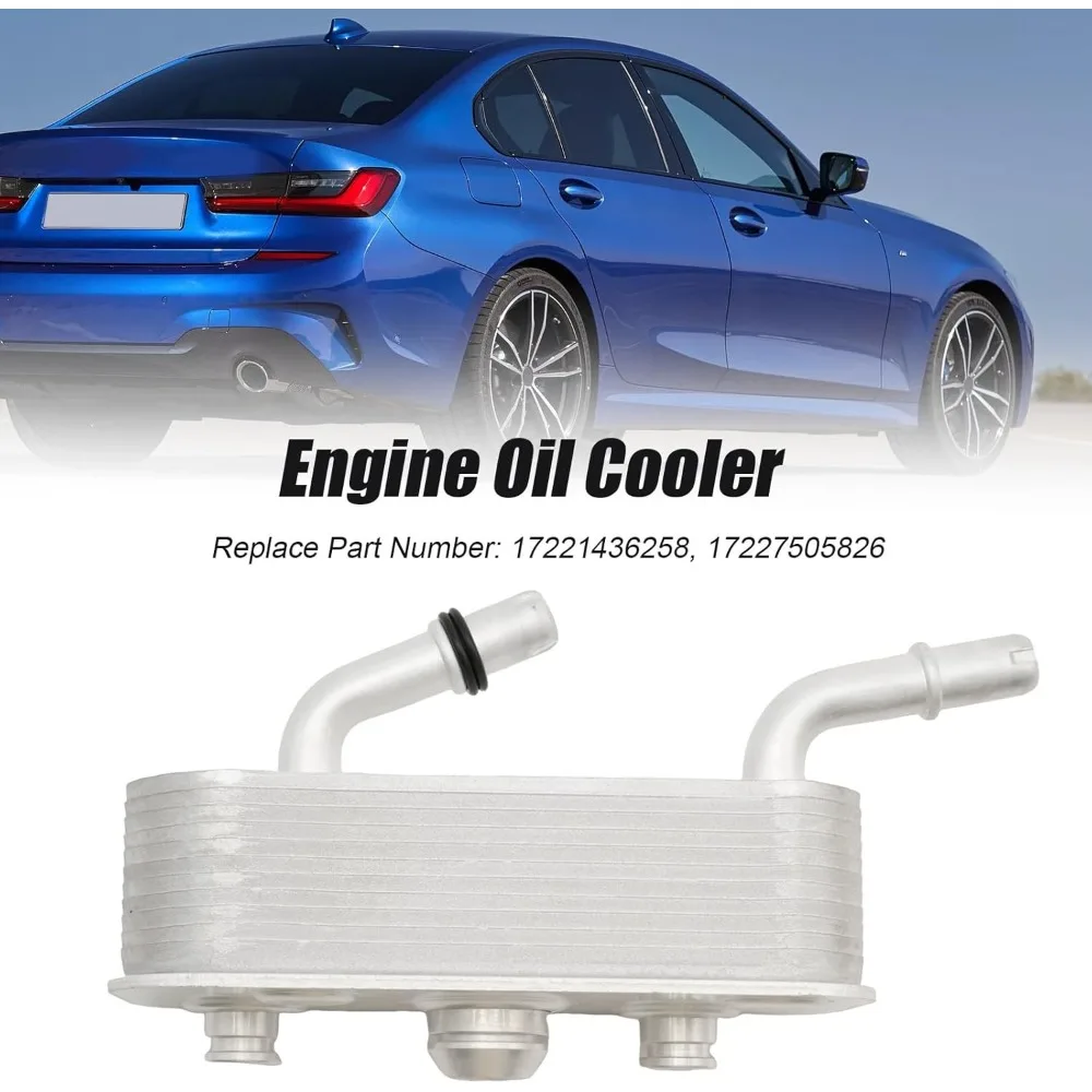 

Engine Oil Cooler, Replacement for BMW 320i 323i 323Ci 325i 328i 328Ci 330i 330xi 325xi 325Ci 330Ci X3 Z4, Replaces 17227505826