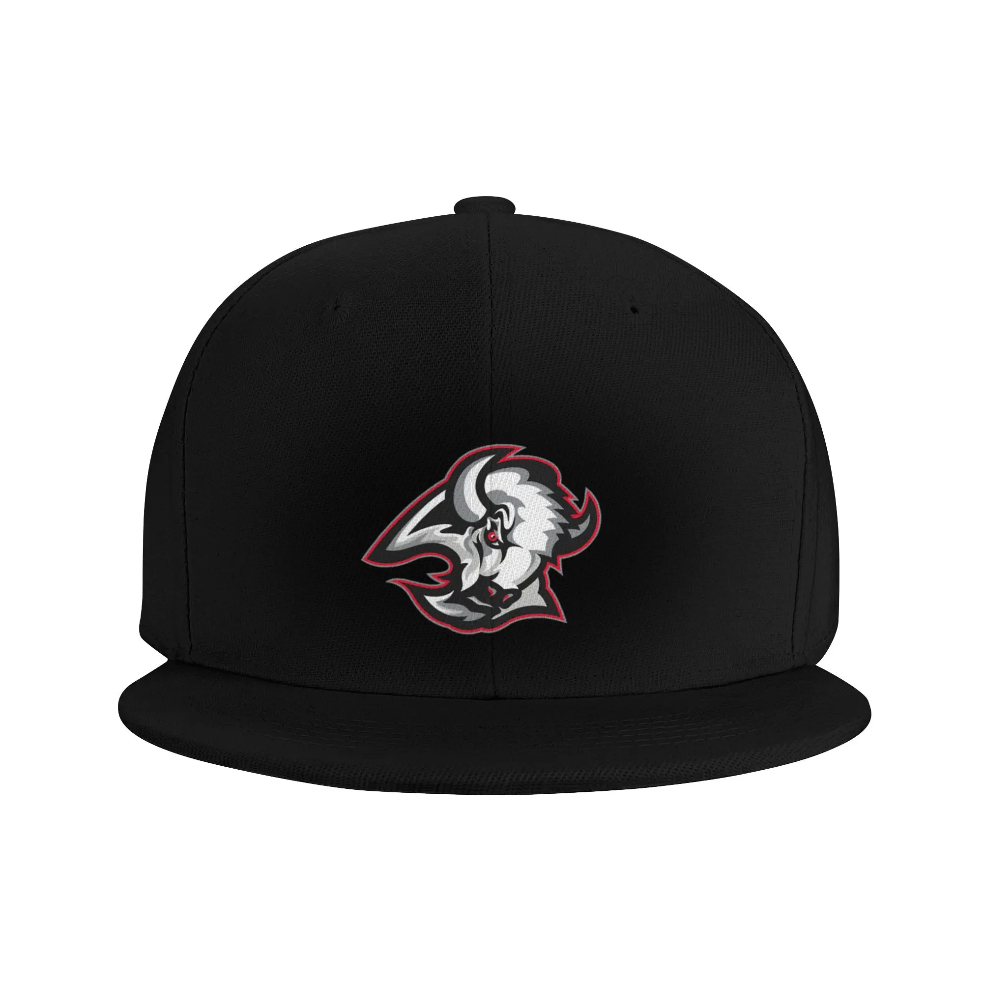 Fashion Buffalo Goat Head Flat Brim Sun Hat  Children Hats For Men