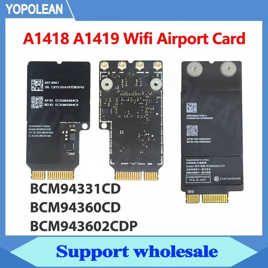 Original Wifi Airport Card BCD94331CD BCM94360CD BCM943602CDP for iMac 21