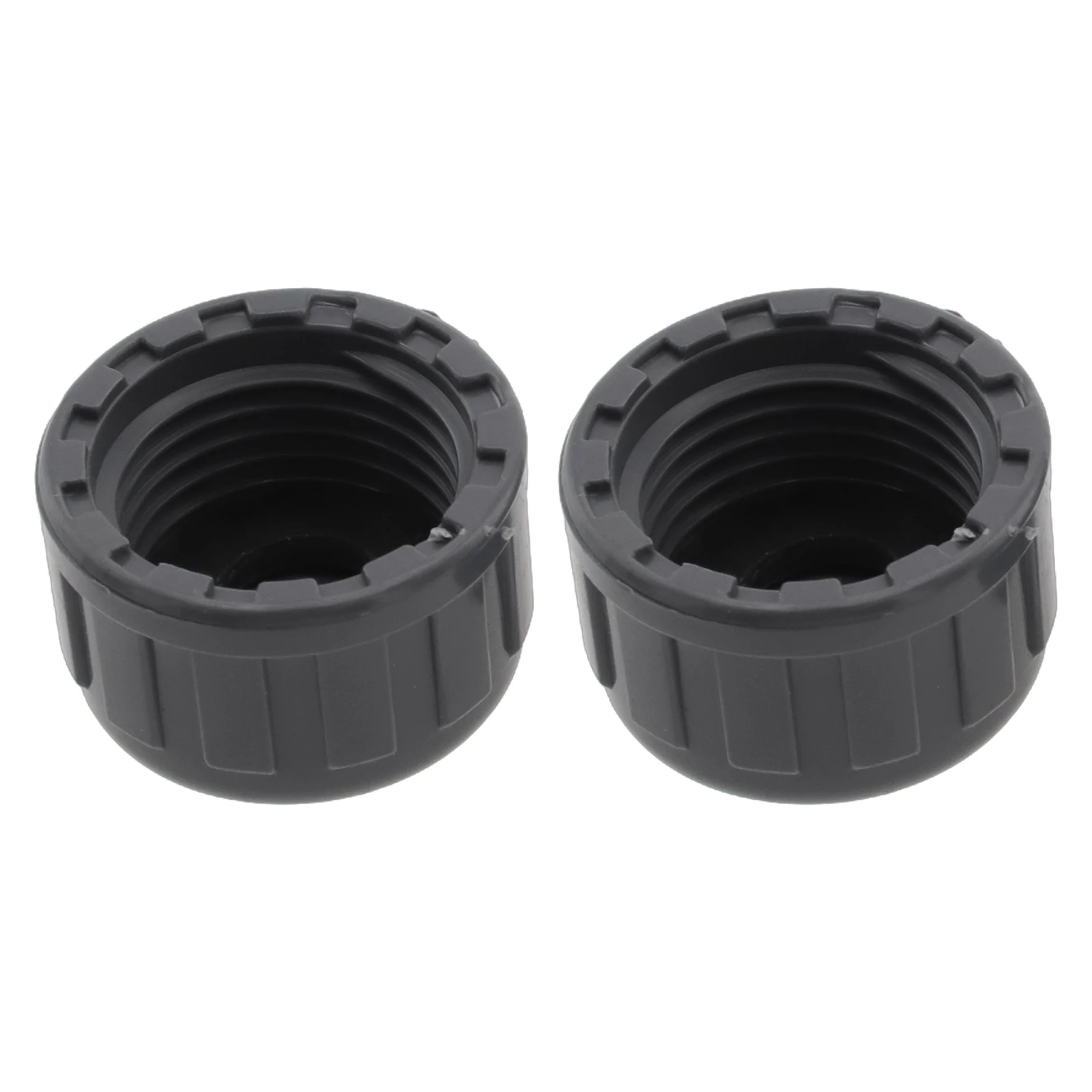 2pcs PVC Threaded Cap Round Female Thread Hose Connector With Rubber Seals Kit 20mm/25mm/32mm Pipe Ends Blanking Plug