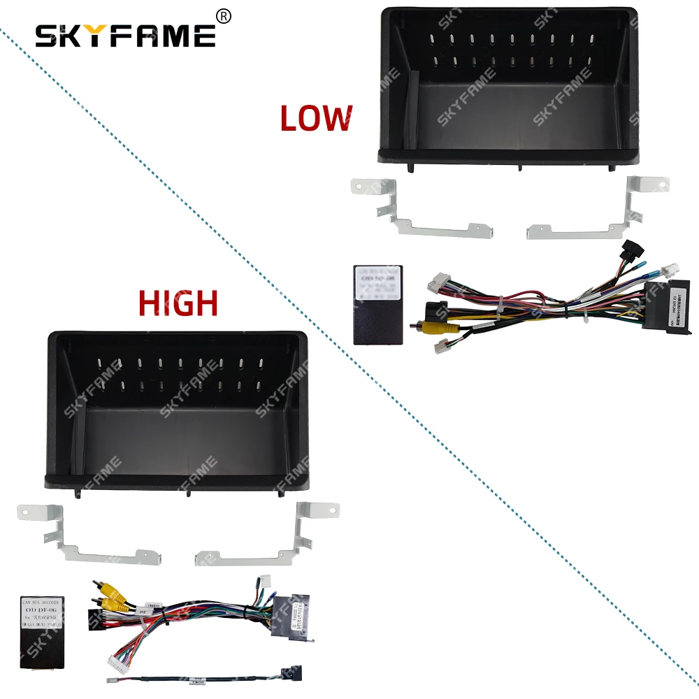 SKYFAME-decodificador de caja Canbus para coche, adaptador de Fascia para marco de coche, para Dongfeng Fengguang S560 Fengon, Kit de Panel de ajuste de Radio Android