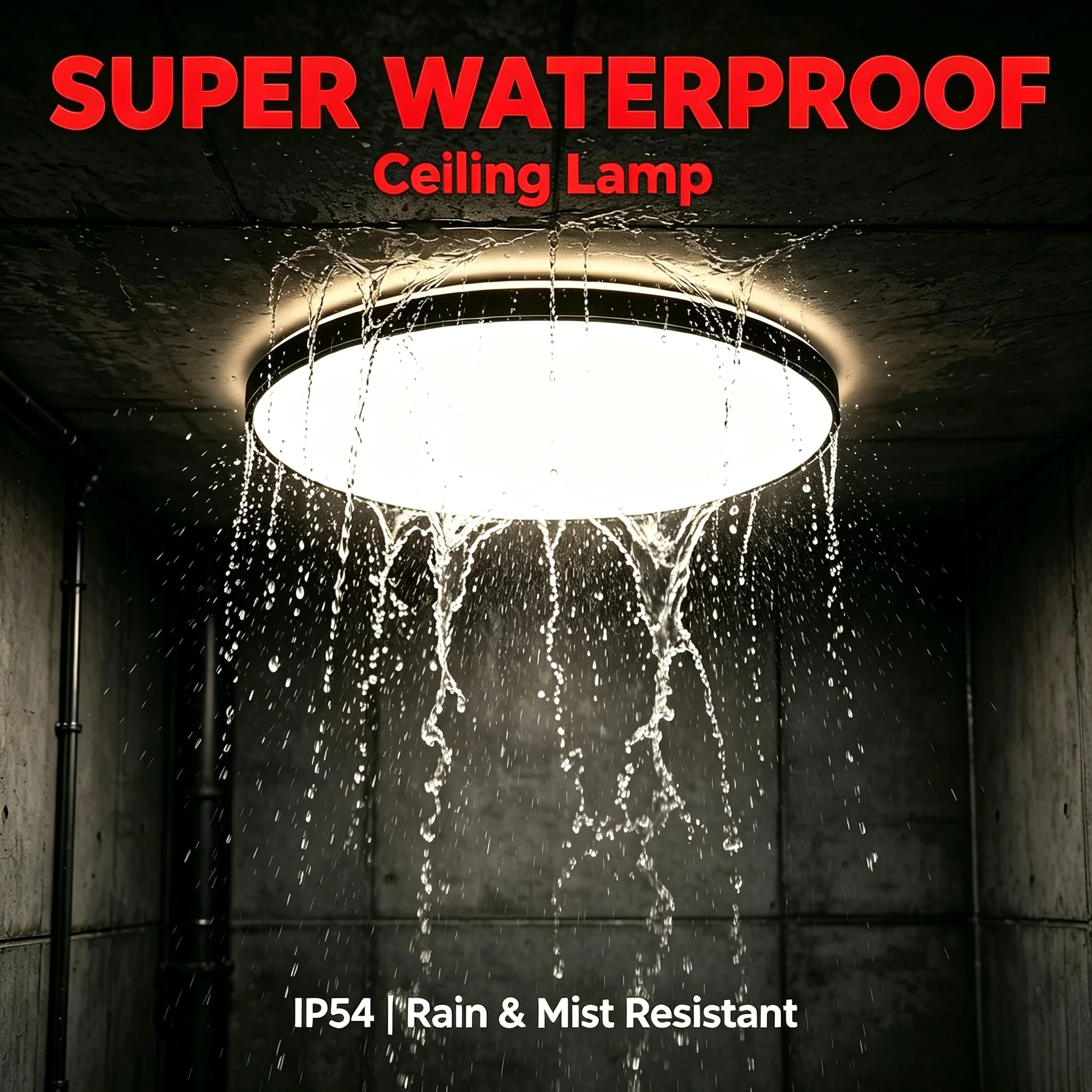 Bathroom Light Waterproof Ceiling Lamps LED Kitchen Ceiling Lights 30W 40W LED Ceiling Lamp for Living Room Balcony Toilet 220V