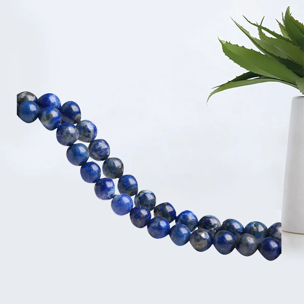 1Set Natural Lazuli Loose Stone Beads DIY Jewelry Craft Making Bracelets Necklaces Decorative String Beads